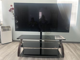 Whalen Furniture - 3-in-1 Console for Most Flat-Panel TVs Up to 65" - Brown Cherry