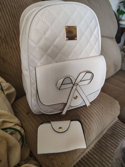 Off White color Purse & Mini Wallet