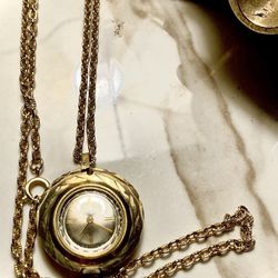 vintage kinetic self winding watch / Necklace. 