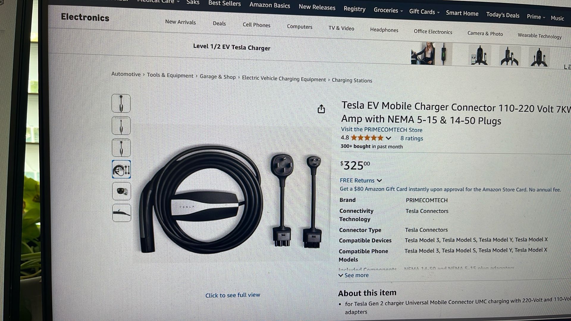 Tesla Model Y Charger