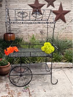 Wrought Iron Cart