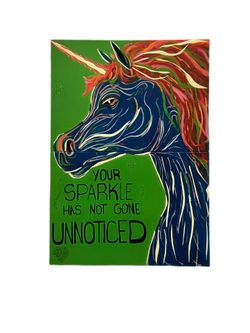 Glow in the dark Unicorn Painting