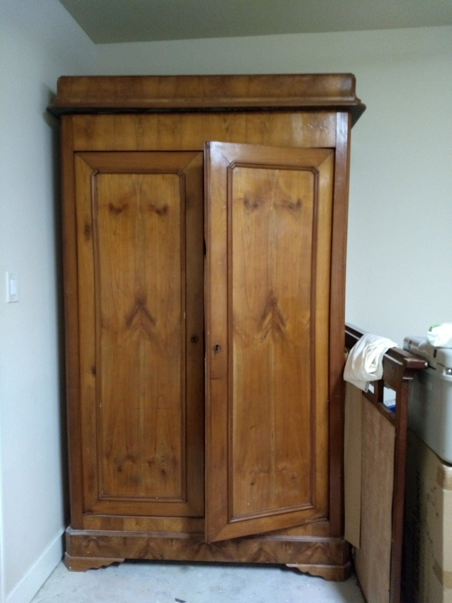 Antique French Armoire 54" x 34" x 74"