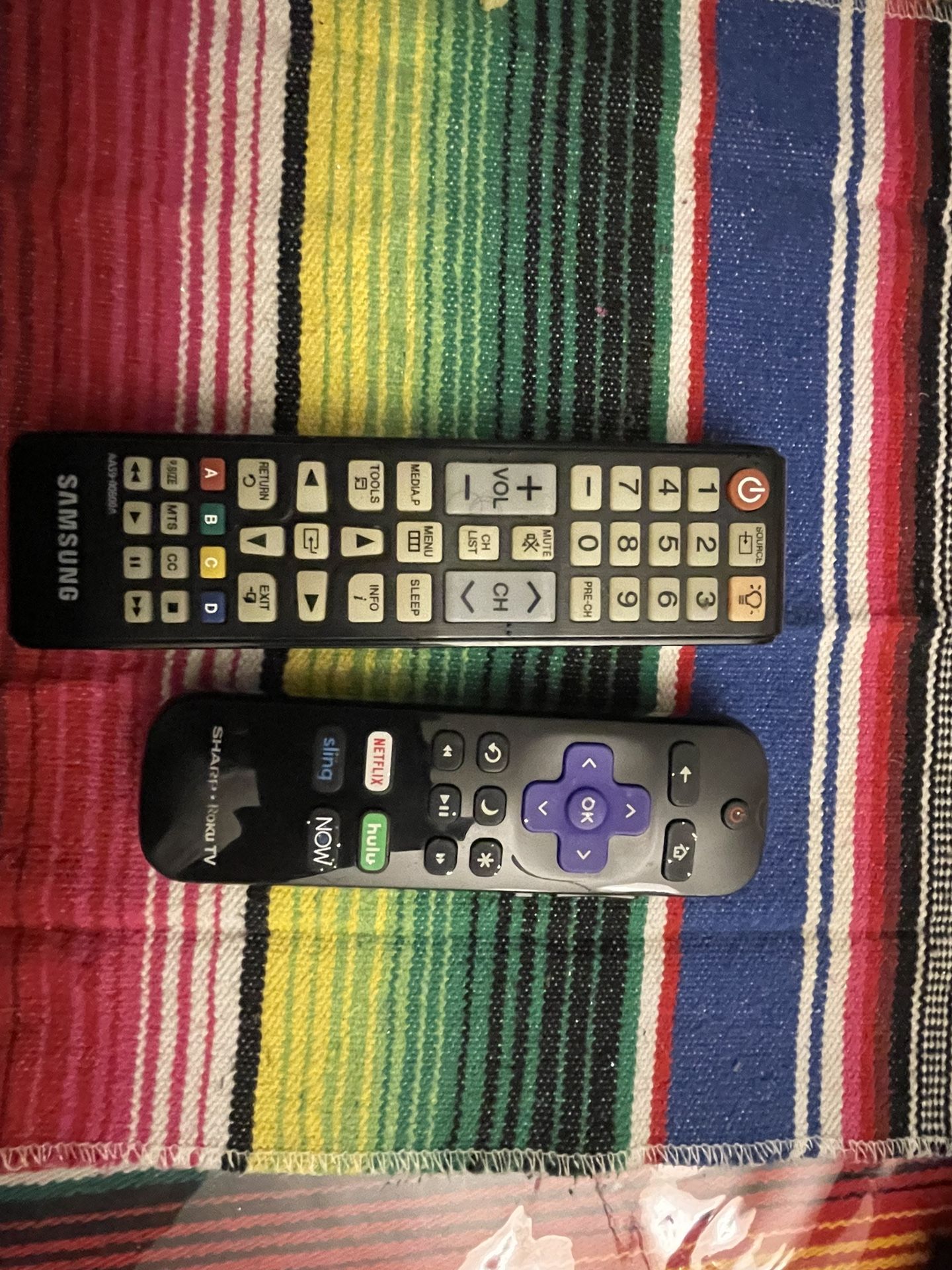Selling 2 Tv Samsung And Sharp With Ruku Tv