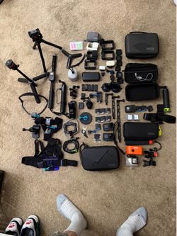 GoPro Hero 8, 10, 11 with lots of accessories