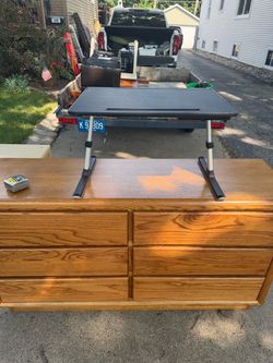 Elevated or Raised Desk Table , adjustable, 24 wide, 18 deep, 16 high, $20