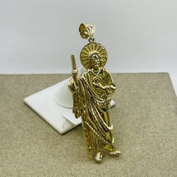 San Juditas Gold Pendant 