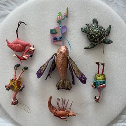 Beach Theme Christmas Ornaments