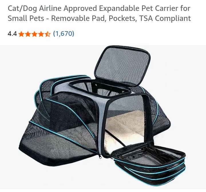 Cat/Dog TSA Approved Pet Carrier