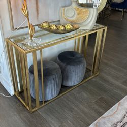 Gold Console Sofa Table