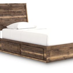 Zadilyn Twin Panel Bed with Storage