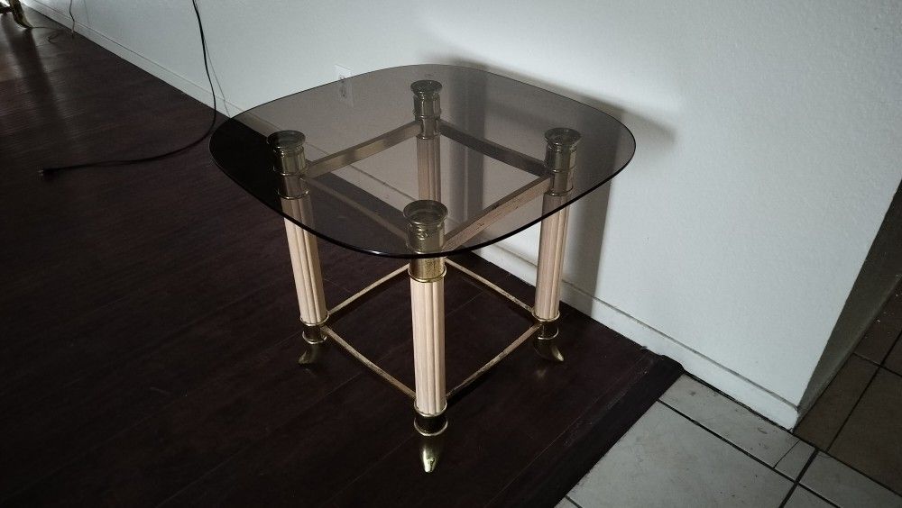 Glass End Table