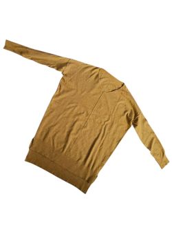 Women's mustard dolman / batwing long sleeve sweater MEDIUM