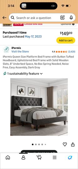 Queen bed frame