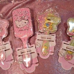 New Hello Kitty & Friends Glitter Hair Brushes - $4 Each