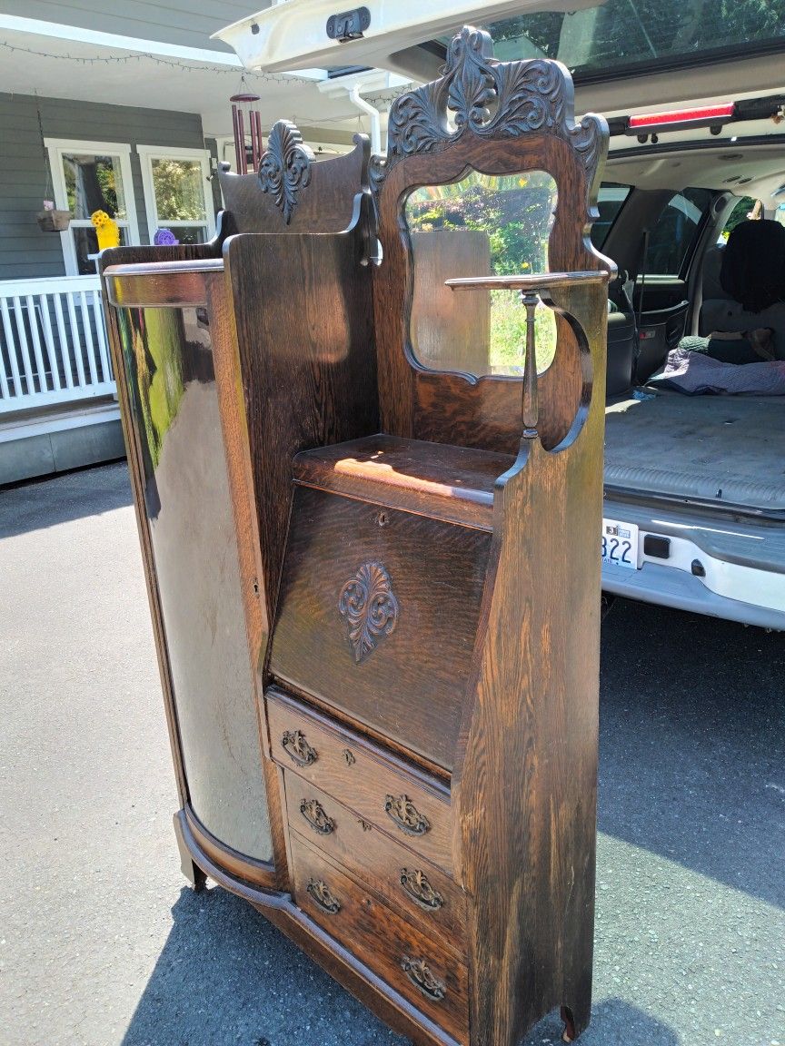 Antique Secretary Side By Side