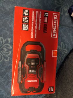 CRAFTSMAN 1500 -Amp 12 -Volt Portable Car Battery Jump Starter with Digital Display