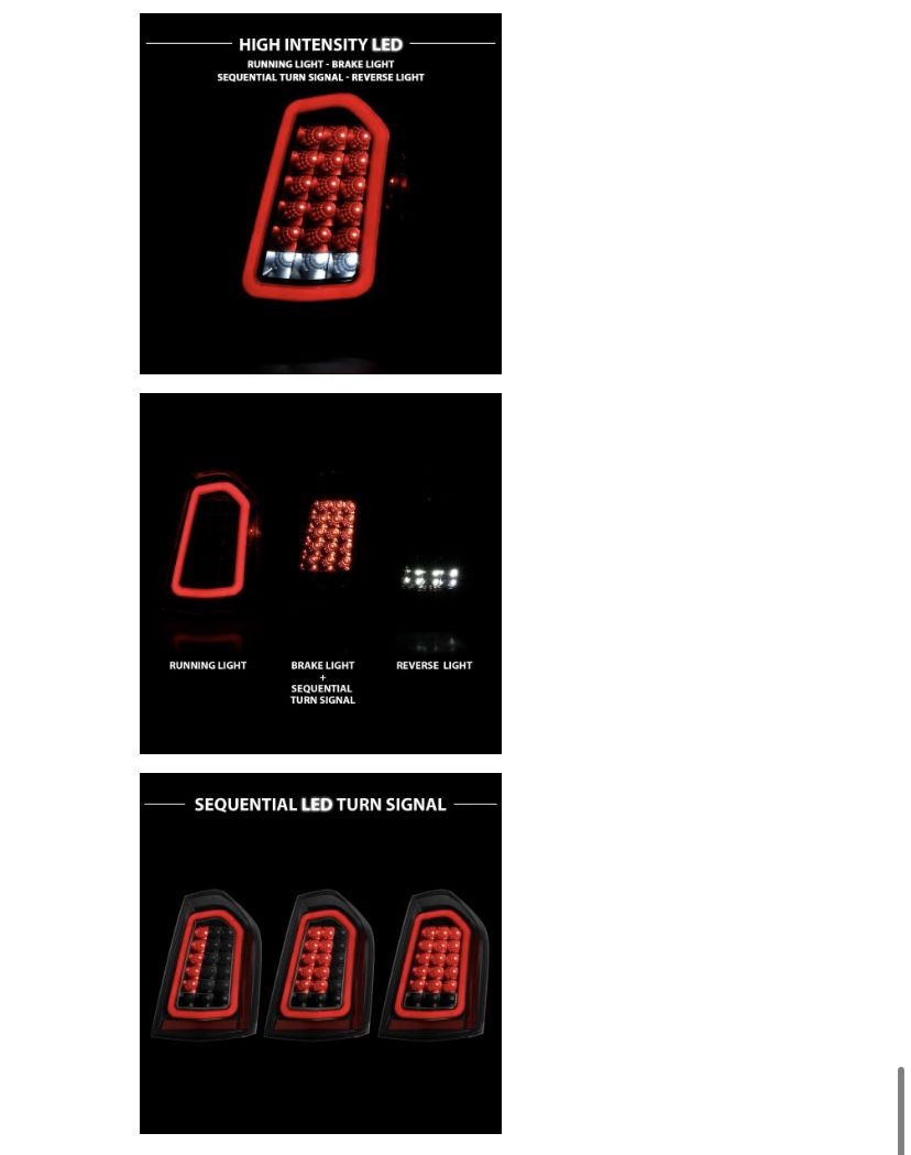 2011-14 Chrysler 300 Taillights