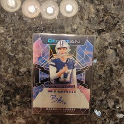 2024 Obsidian Brandon Aubrey Autograph Dallas Cowboys