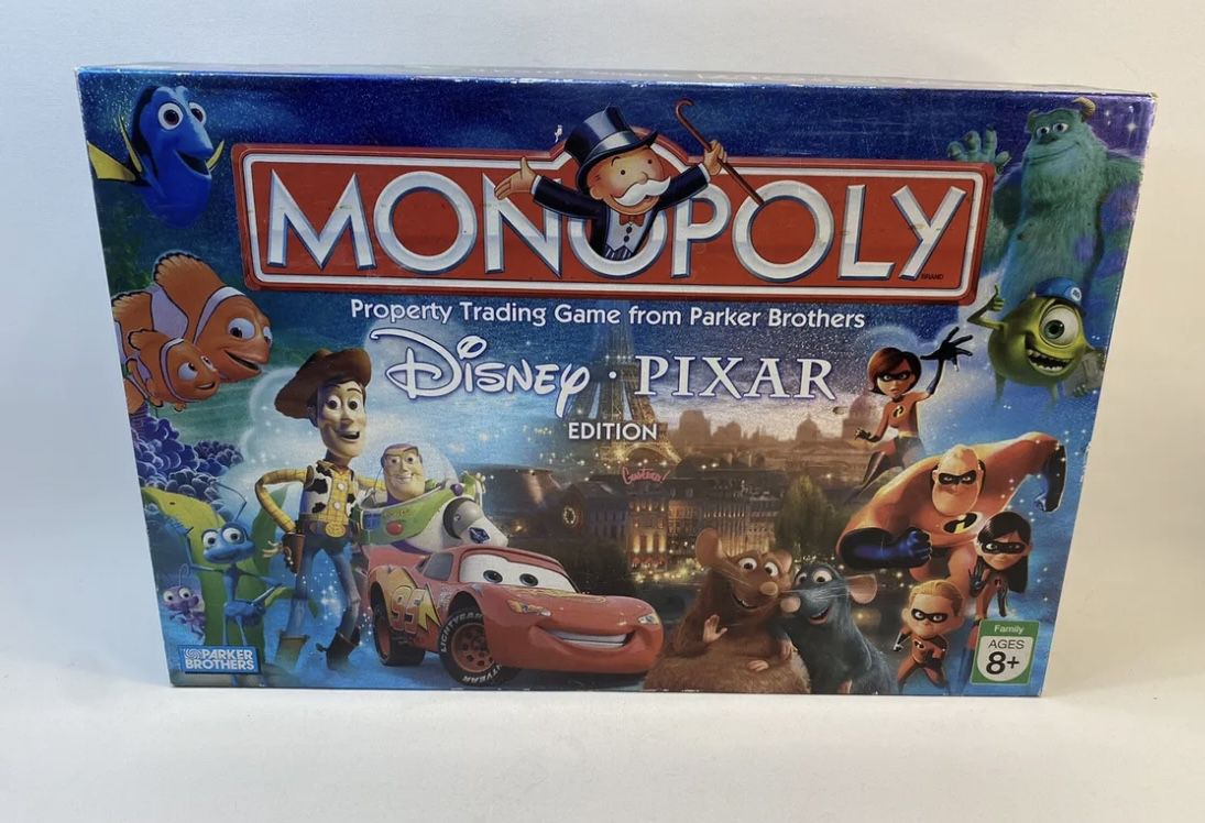 Parker Brothers  Walt Disney Pixar Edition Monopoly Board Game 2007 Collectable