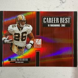 2005 Donruss Elite #CB-15 Deuce McAllister Career Best Red #/1000