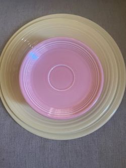 Fiestaware dinner plates saucers