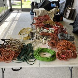 Large Pile Of Extension Cords , Power Strips, All Different Sizes $250 For Everything