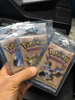 Pokemon Set Of 3 Fossil Long Crimp Packs