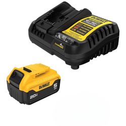 DEWALT 5Ah Battery And Charger 