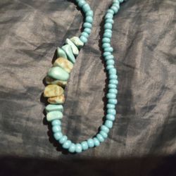Turquoise Green Blue Necklace 