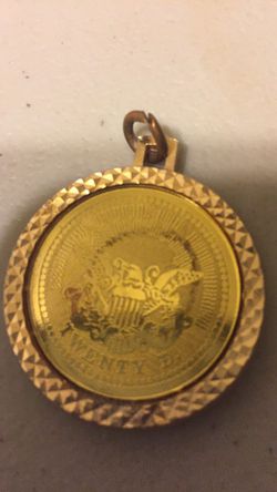 $20 gold plated Medallion