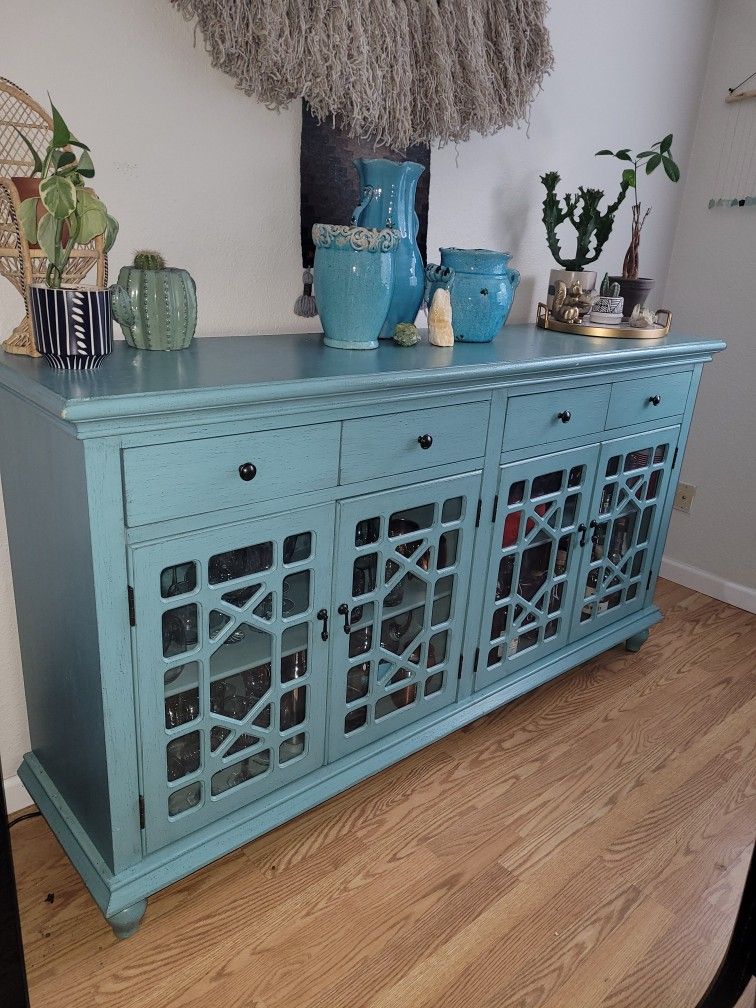 Turquoise Sideboard/Buffet