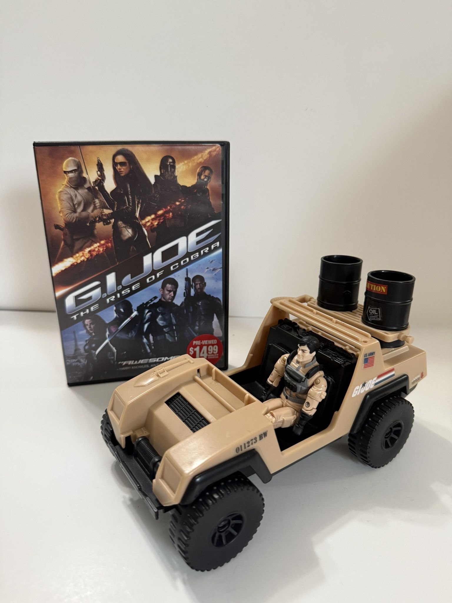 Vintage Hasbro GI Joe Jeep Combat Not Complete With CD DVD Rise Of Cobra GIJoe