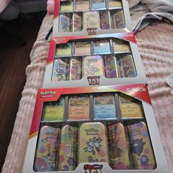 Pokemon Scarlet & Violet - 151 - 5 pack Mini Tins w/ 4 Promos Bundle!