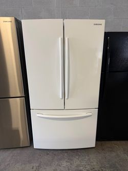 36” SAMSUNG BLANCA FRENCH DOOR REFRIGERATOR REFRIGERADOR FRIDGE WORKING PROPERLY WARRANTY 4 MONTHS DELIVERY AVAILABLE CLEAN TESTING