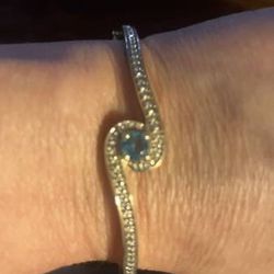 Blue Topaz Gemstone Bracelet