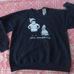 gemma correll love is matching knitwear sweatshirt L newstandard