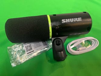 SHURE MV6 dynamic microphone USB PC Mic for Streaming, gaming and more