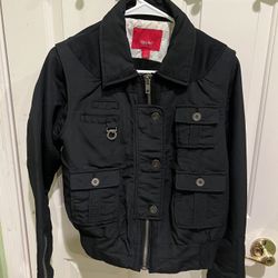 Women Black Jacket Size Large