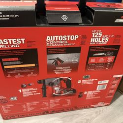 Milwaukee M18 FUEL 18V Lithium-Ion Brushless 1 in. Cordless SDS-Plus Rotary Hammer Kit with Two 6.0 Ah Batteries, Hard Case