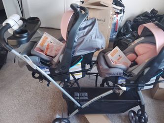 Snap and go double stroller frame