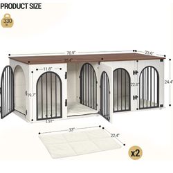 Dog crate furniture dog kennel