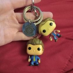 🩷 Supernatural Dan  & Sam & Logo Keychain 