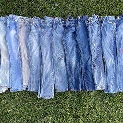 12 Pairs Of Girl Jeans
