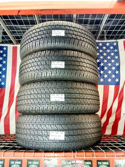 275/65R18 GOODYEAR WRANGLER FORTITUDE HT ALL SEASON TRUCK SUV 275 65 18 USED TIRES SET 