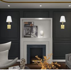 1 Gold wall-mounted lamp,