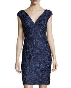 Marina  Mini Navy Blue FloralDress