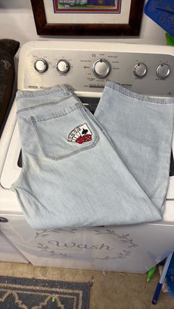 Hollister light wash Super Baggy wide leg jeans W 33 X L 32