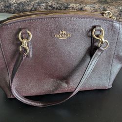 Coach Mini Christie Carryall – Plum Leather