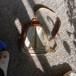 Leather Back Pack Or Sling.